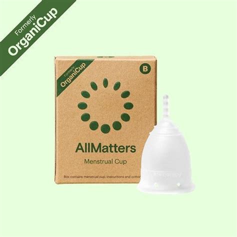 organic cup|Allmatters (Organicup) The Menstrual Cup Size B